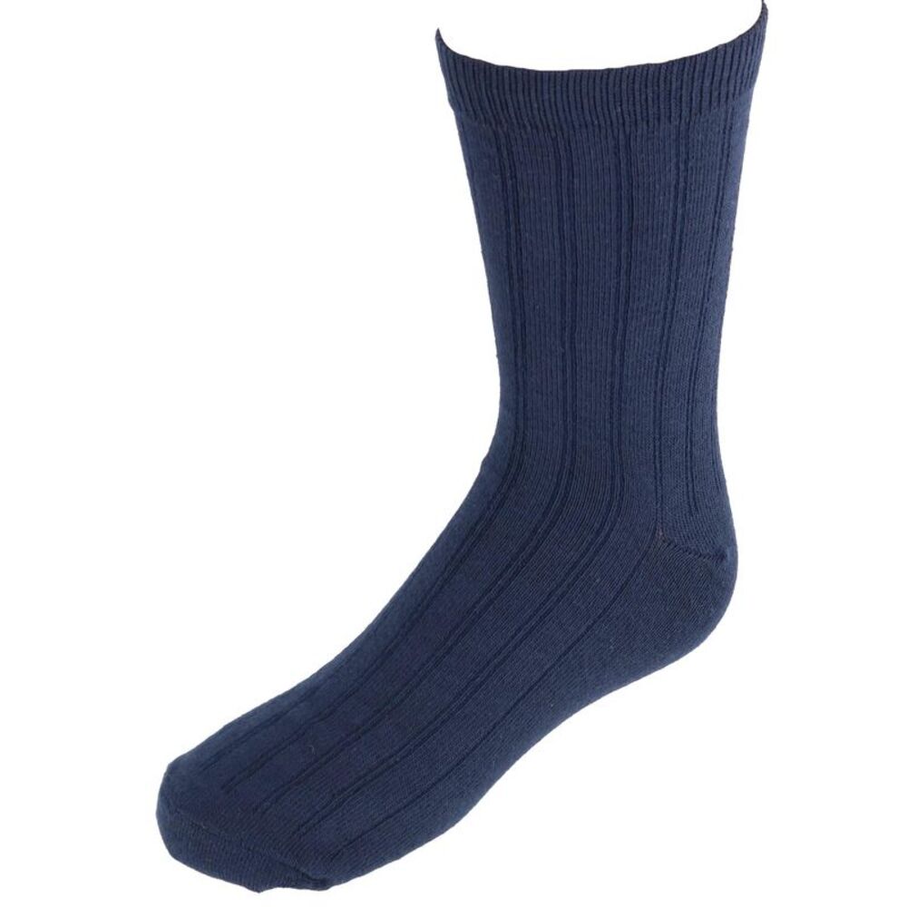 Jefferies Socks Kids' Cotton Ribbed Uniform Crew Socks